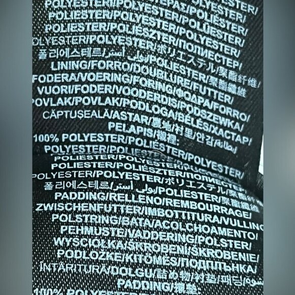 GUESS Black Puffer Bomber Jacket Men’s Size L Hooded Faux Leather Trim - Picture 6 of 14